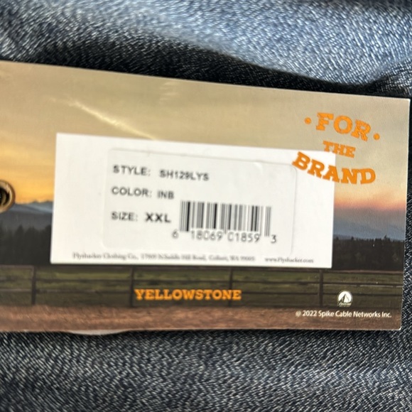 Yellowstone Dutton Ranch Button down Brand New XXL (Fits like XL) - Picture 4 of 7